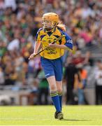 18 August 2013; Laura Kealey, representing Woodlands N.S. Letterkenny, Co. Donegal, during the INTO/RESPECT Exhibition GoGames at the GAA Hurling All-Ireland Senior Championship Semi-Final between Limerick and Clare. Croke Park, Dublin. Picture credit: Ray McManus / SPORTSFILE