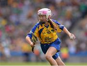 18 August 2013; Sarah Sheehan, representing Milford N.S. Charleville, Co. Cork, during the INTO/RESPECT Exhibition GoGames at the GAA Hurling All-Ireland Senior Championship Semi-Final between Limerick and Clare. Croke Park, Dublin. Picture credit: Ray McManus / SPORTSFILE