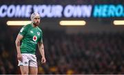 4 February 2023; Mack Hansen of Ireland during the Guinness Six Nations Rugby Championship match between Wales and Ireland at Principality Stadium in Cardiff, Wales. Photo by David Fitzgerald/Sportsfile
