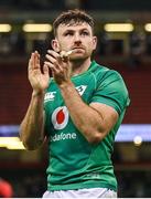 4 February 2023; Hugo Keenan of Ireland after the Guinness Six Nations Rugby Championship match between Wales and Ireland at Principality Stadium in Cardiff, Wales. Photo by Brendan Moran/Sportsfile