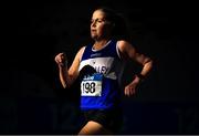 5 February 2023; Sinead Mc Connell of Finn Valley AC, Donegal, competing in the Women's F50 3000m Walk during the 123.ie National Masters Indoor Championships at the TUS International arena in Athlone, Westmeath. Photo by Ben McShane/Sportsfile