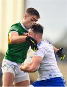5 February 2023; Dessie Ward of Monaghan is tackled by Adrian Spillane of Kerry during the Allianz Football League Division 1 match between Kerry and Monaghan at Fitzgerald Stadium in Killarney, Kerry. Photo by Eóin Noonan/Sportsfile