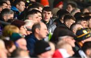 5 February 2023; Kerry footballer David Clifford watches from the stand during the Allianz Football League Division 1 match between Kerry and Monaghan at Fitzgerald Stadium in Killarney, Kerry. Photo by Eóin Noonan/Sportsfile