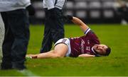 5 February 2023; Damien Comer of Galway after sustaining an injury during the Allianz Football League Division 1 match between Galway and Roscommon at Pearse Stadium in Galway. Photo by Ray Ryan/Sportsfile
