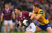 5 February 2023; Eoin Finnerty of Galway in action against Dylan Ruane of Roscommon during the Allianz Football League Division 1 match between Galway and Roscommon at Pearse Stadium in Galway. Photo by Ray Ryan/Sportsfile