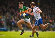 5 February 2023; Donal O’Sullivan of Kerry in action against Conor Boyle of Monaghan during the Allianz Football League Division 1 match between Kerry and Monaghan at Fitzgerald Stadium in Killarney, Kerry. Photo by Eóin Noonan/Sportsfile