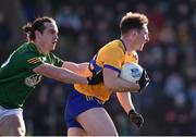 5 February 2023; Ciarán Downes of Clare in action against Cillian O’Sullivan of Meath during the Allianz Football League Division 2 match between Meath and Clare at Páirc Tailteann in Navan, Meath. Photo by Daire Brennan/Sportsfile