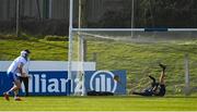 5 February 2023; Dublin goalkeeper Seán Brennan fails to stop a penalty from Stephen Bennett of Waterford during the Allianz Hurling League Division 1 Group B match between Waterford and Dublin at Fraher Field in Dungarvan, Waterford. Photo by Harry Murphy/Sportsfile