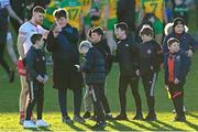 5 February 2023; Supporters queue for photographs with Cathal McShane of Tyrone after the Allianz Football League Division 1 match between Tyrone and Donegal at O'Neill's Healy Park in Omagh, Tyrone. Photo by Ramsey Cardy/Sportsfile