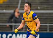 5 February 2023; Richard Hughes of Roscommon celebrates after scoring the winning point against Galway during the Allianz Football League Division 1 match between Galway and Roscommon at Pearse Stadium in Galway. Photo by Ray Ryan/Sportsfile