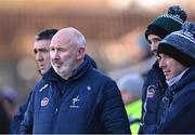 5 February 2023; Kildare manager Glenn Ryan, second from left, with his selectors, from left, Johnny Doyle, Dermot Earley and Anthony Rainbow during the Allianz Football League Division 2 match between Kildare and Cork at St Conleth's Park in Newbridge, Kildare. Photo by Piaras Ó Mídheach/Sportsfile