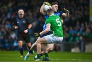 5 February 2023; Sean Lowry of Dublin in action against Brian Fanning of Limerick during the Allianz Football League Division 2 match between Limerick and Dublin at TUS Gaelic Grounds in Limerick. Photo by Sam Barnes/Sportsfile