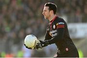 5 February 2023; Tyrone goalkeeper Niall Morgan during the Allianz Football League Division 1 match between Tyrone and Donegal at O'Neill's Healy Park in Omagh, Tyrone. Photo by Ramsey Cardy/Sportsfile