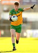 5 February 2023; Johnny McGroddy of Donegal during the Allianz Football League Division 1 match between Tyrone and Donegal at O'Neill's Healy Park in Omagh, Tyrone. Photo by Ramsey Cardy/Sportsfile