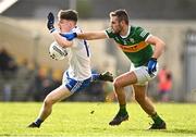 5 February 2023; Stephen O'Hanlon of Monaghan in action against Graham O’Sullivan of Kerry during the Allianz Football League Division 1 match between Kerry and Monaghan at Fitzgerald Stadium in Killarney, Kerry. Photo by Eóin Noonan/Sportsfile
