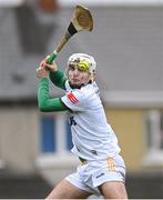 4 February 2023; Antrim goalkeeper Ryan Elliott during the Allianz Hurling League Division 1 Group B match between Antrim and Kilkenny at Corrigan Park in Belfast. Photo by Ramsey Cardy/Sportsfile