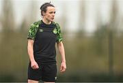 4 February 2023; Áine O'Gorman of Shamrock Rovers during the pre-season friendly match between Cork City and Shamrock Rovers at Charleville Community Sports Complex in Cork. Photo by Eóin Noonan/Sportsfile