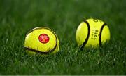 4 February 2023; A detailed view of a smart sliotars before the Allianz Hurling League Division 1 Group A match between Cork and Limerick at Páirc Ui Chaoimh in Cork. Photo by Eóin Noonan/Sportsfile