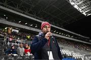 4 February 2023; Stadium announcer Cian O'Brien during the Allianz Hurling League Division 1 Group A match between Cork and Limerick at Páirc Ui Chaoimh in Cork. Photo by Eóin Noonan/Sportsfile