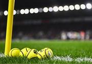 4 February 2023; A detailed view of a smart sliotars before the Allianz Hurling League Division 1 Group A match between Cork and Limerick at Páirc Ui Chaoimh in Cork. Photo by Eóin Noonan/Sportsfile