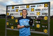 6 February 2023; Hannah Tyrrell of Dublin is presented with the Player of the Match award following the 2023 Lidl Ladies National Football League Division 1 Round 3 match between Cork and Dublin at Páirc Uí Rinn in Cork. Photo by Eóin Noonan/Sportsfile