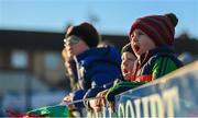 5 February 2023; A young supporter during the Allianz Football League Division 1 match between Armagh and Mayo at Box-It Athletic Grounds in Armagh. Photo by Brendan Moran/Sportsfile