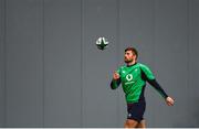 7 February 2023; Ross Byrne during an Ireland rugby squad training session in the IRFU High Performance Centre at the Sport Ireland Campus in Dublin. Photo by David Fitzgerald/Sportsfile