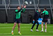 7 February 2023; Hugo Keenan during an Ireland rugby squad training at IRFU High Performance Centre at the Sport Ireland Campus in Dublin. Photo by Colm Kelly Morris/Sportsfile