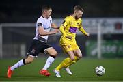7 February 2023; James Crawford of Wexford in action against John Martin of Dundalk during the Pre-Season Friendly match between Dundalk and Wexford at Oriel Park in Dundalk, Louth. Photo by Ben McShane/Sportsfile