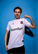 6 February 2023; Louie Annesley poses for a portrait during a Dundalk squad portrait session at Oriel Park in Dundalk, Louth. Photo by Stephen McCarthy/Sportsfile