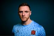 6 February 2023; Goalkeeper Peter Cherrie poses for a portrait during a Dundalk squad portrait session at Oriel Park in Dundalk, Louth. Photo by Stephen McCarthy/Sportsfile