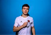 6 February 2023; Alfie Lewis poses for a portrait during a Dundalk squad portrait session at Oriel Park in Dundalk, Louth. Photo by Stephen McCarthy/Sportsfile