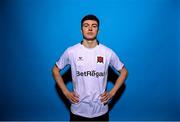 6 February 2023; Alfie Lewis poses for a portrait during a Dundalk squad portrait session at Oriel Park in Dundalk, Louth. Photo by Stephen McCarthy/Sportsfile