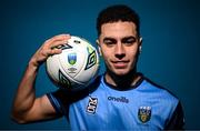 4 February 2023; Evan Osam poses for a portrait during a UCD squad portrait session at UCD Bowl in Dublin. Photo by Stephen McCarthy/Sportsfile