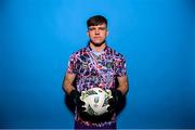 4 February 2023; Goalkeeper Kian Moore poses for a portrait during a UCD squad portrait session at UCD Bowl in Dublin. Photo by Stephen McCarthy/Sportsfile