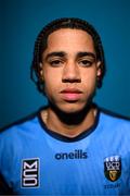 4 February 2023; Daniel Babb poses for a portrait during a UCD squad portrait session at UCD Bowl in Dublin. Photo by Stephen McCarthy/Sportsfile