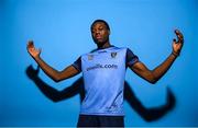 4 February 2023; Divine Izekor poses for a portrait during a UCD squad portrait session at UCD Bowl in Dublin. Photo by Stephen McCarthy/Sportsfile