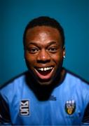 4 February 2023; Divine Izekor poses for a portrait during a UCD squad portrait session at UCD Bowl in Dublin. Photo by Stephen McCarthy/Sportsfile