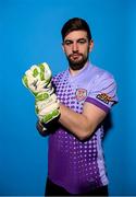 5 February 2023; Goalkeeper Tadhg Ryan poses for a portrait during a Derry City squad portrait session at the Ryan McBride Brandywell Stadium in Derry. Photo by Stephen McCarthy/Sportsfile
