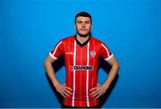 5 February 2023; Ryan Graydon poses for a portrait during a Derry City squad portrait session at the Ryan McBride Brandywell Stadium in Derry. Photo by Stephen McCarthy/Sportsfile