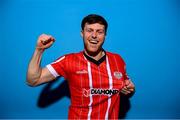 5 February 2023; Cameron McJannet poses for a portrait during a Derry City squad portrait session at the Ryan McBride Brandywell Stadium in Derry. Photo by Stephen McCarthy/Sportsfile