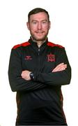 6 February 2023; Assistant manager Patrick Cregg stands for a portrait during a Dundalk squad portrait session at Oriel Park in Dundalk, Louth. Photo by Seb Daly/Sportsfile