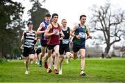 8 February 2023; A general view of competitors in the Senior Boys race during the 123.ie Leinster Schools Cross Country 2023 at Santry Demesne in Dublin. Photo by David Fitzgerald/Sportsfile