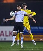 7 February 2023; Patrick Hoban of Dundalk and Matthew Dunne of Wexford during the Pre-Season Friendly match between Dundalk and Wexford at Oriel Park in Dundalk, Louth. Photo by Ben McShane/Sportsfile