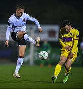 7 February 2023; Hayden Muller of Dundalk and Danny Furlong of Wexford during the Pre-Season Friendly match between Dundalk and Wexford at Oriel Park in Dundalk, Louth. Photo by Ben McShane/Sportsfile