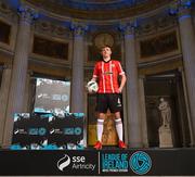 8 February 2023; Ciaron Harkin of Derry City at the launch of the SSE Airtricity League of Ireland 2023 season held at City Hall in Dublin. Photo by Stephen McCarthy/Sportsfile