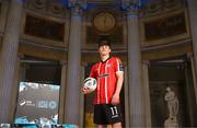 8 February 2023; Colm Whelan of Derry City at the launch of the SSE Airtricity League of Ireland 2023 season held at City Hall in Dublin. Photo by Stephen McCarthy/Sportsfile