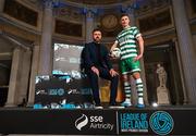 8 February 2023; Shamrock Rovers sporting director Stephen McPhail and Ronan Finn at the launch of the SSE Airtricity League of Ireland 2023 season held at City Hall in Dublin. Photo by Stephen McCarthy/Sportsfile
