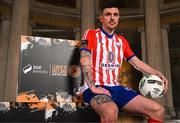 8 February 2023; Enda Curran of Treaty United at the launch of the SSE Airtricity League of Ireland 2023 season held at City Hall in Dublin. Photo by Stephen McCarthy/Sportsfile