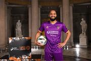 8 February 2023; Ethan Boyle of Wexford FC at the launch of the SSE Airtricity League of Ireland 2023 season held at City Hall in Dublin. Photo by Stephen McCarthy/Sportsfile